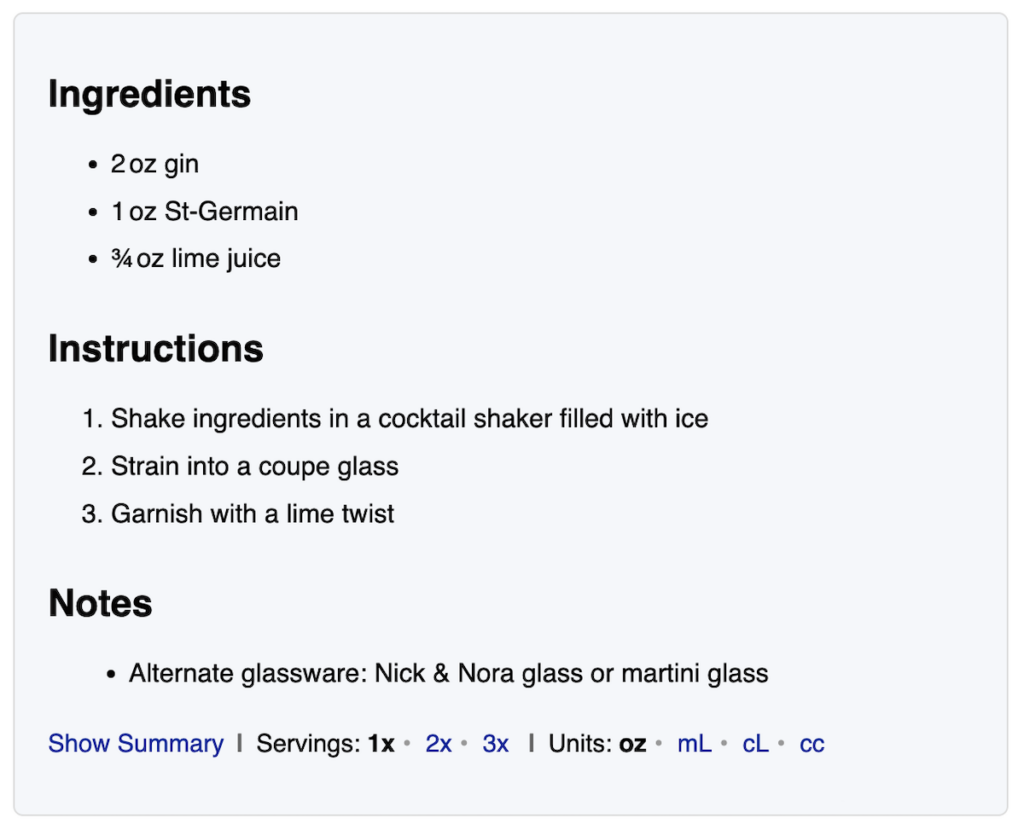 French Gimlet full instructions